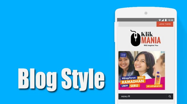 tampilan blog