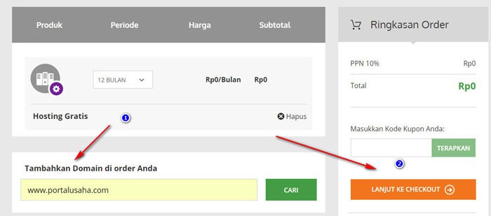 hosting gratis terbaik