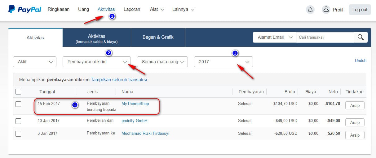 Membatalkan Pembayaran Otomatis Di Paypal