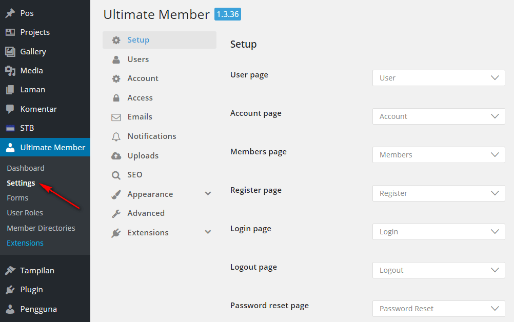 Membuat halaman register