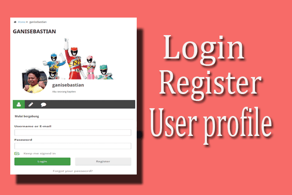 Membuat halaman register