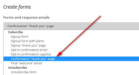 menggunakan mailchimp