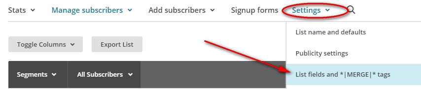 menggunakan mailchimp