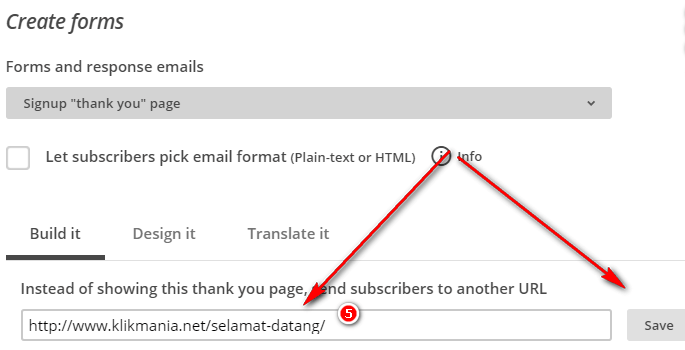 menggunakan mailchimp