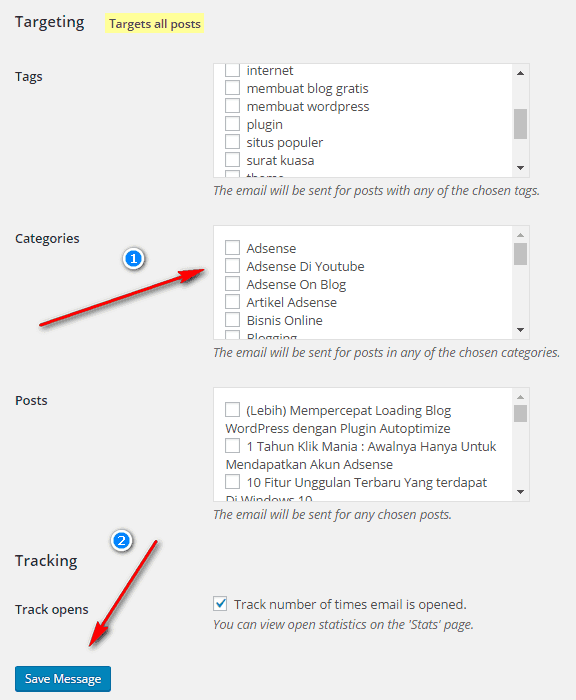 Ucapan Terimakasih Otomatis Melalui Email