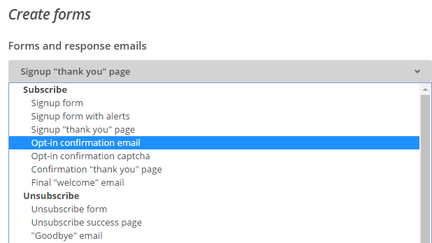 menggunakan mailchimp
