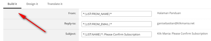 menggunakan mailchimp