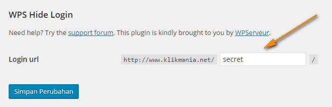 Mengganti Halaman Login