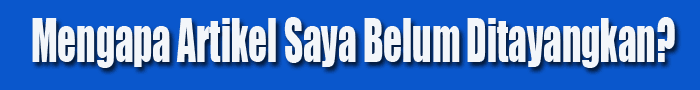 artikel tidak dipublish