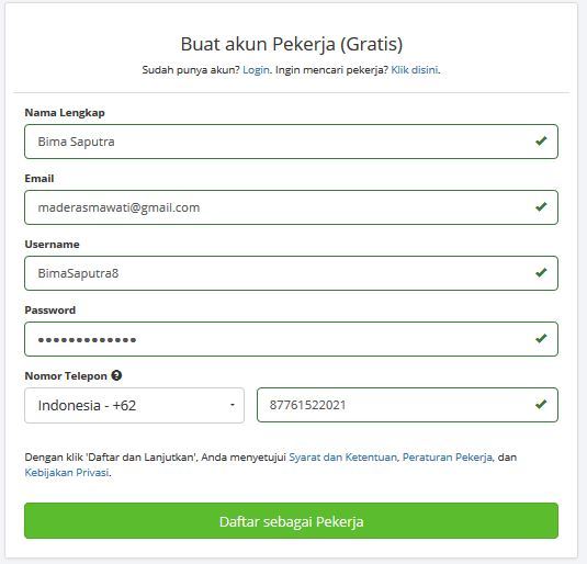 Freelancer di Sribulancer sribulancer daftar