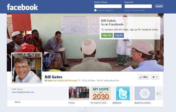 bill gates and facebook