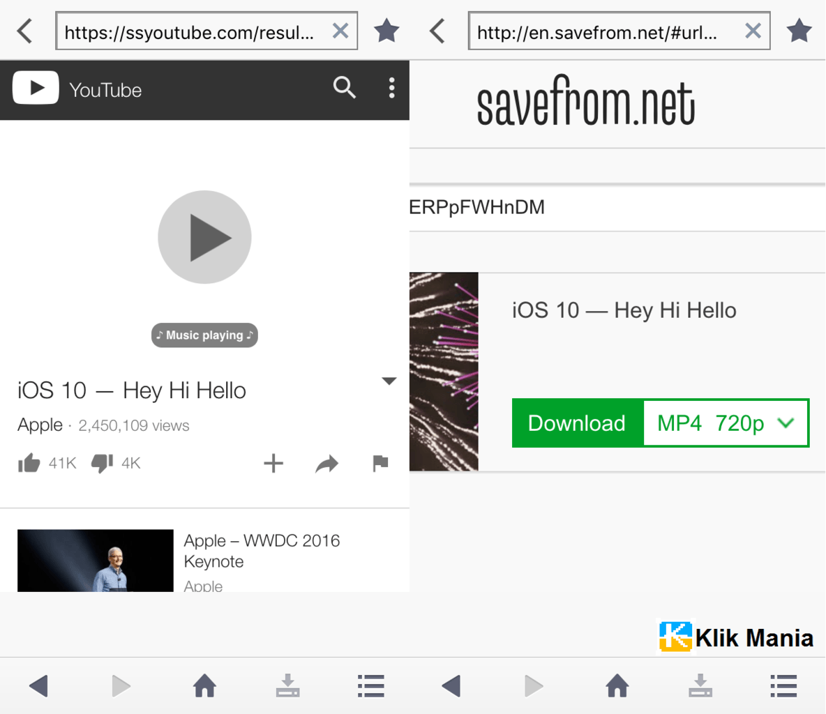 menyimpan video youtube