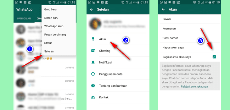 Agar WhatsApp Tidak Terhubung ke Facebook