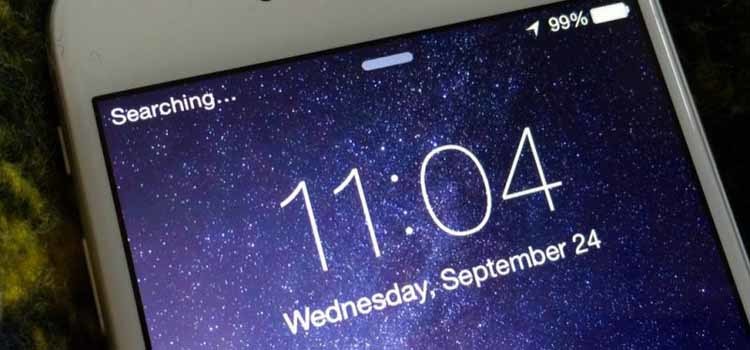 Sinyal iPhone Searching