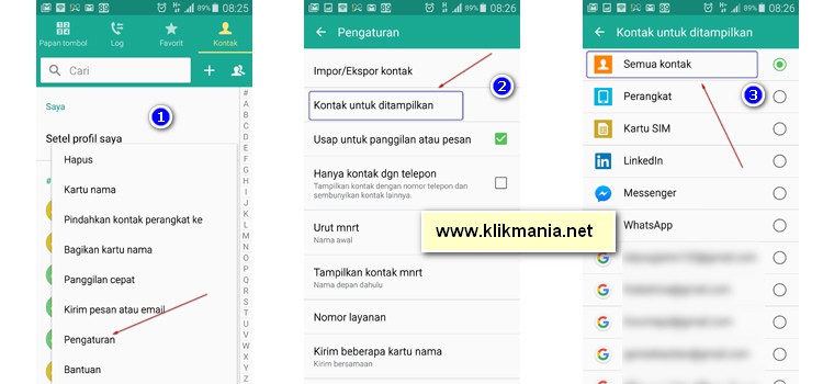 Mengembalikan Kontak Hilang