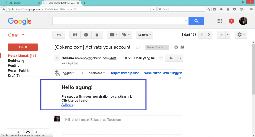 Verifikasi email