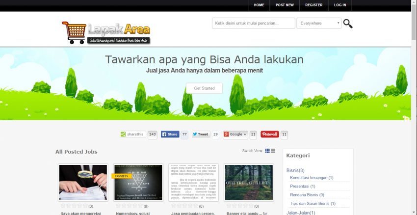 Mendapatkan Tambahan Penghasilan dari Situs Micro Jobs Kedua - LapakArea.com