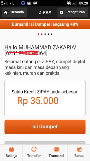 Aplikasi Dompet digital
