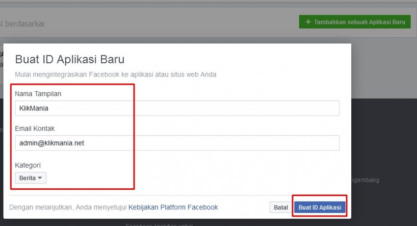 membuat aplikasi facebook