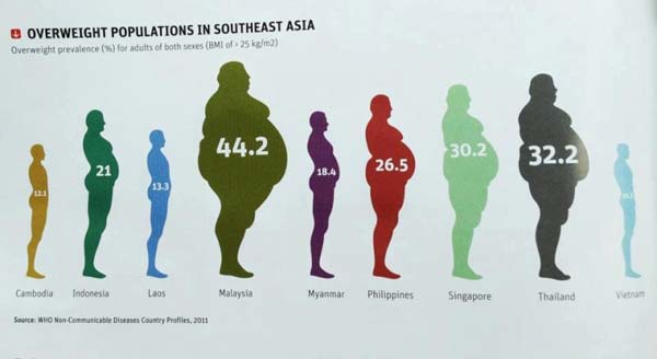Tingkat Obesitas Asia Tenggara