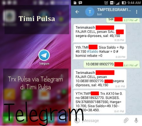 transaksi pulsa melalui telegram