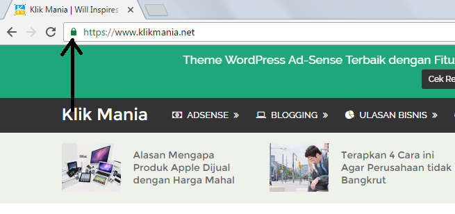 SSL tidak berwarna hijau