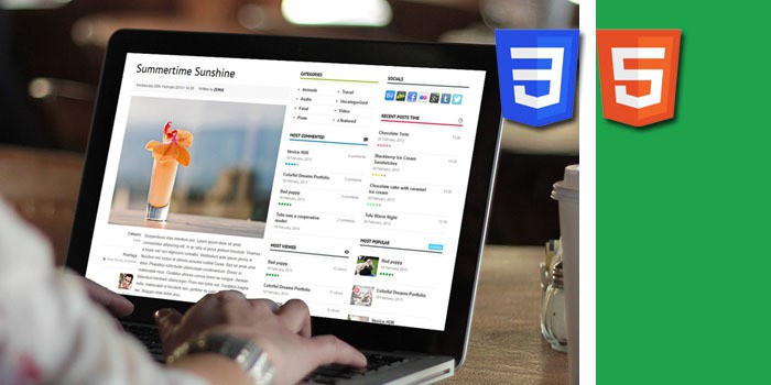 kriteria template blog