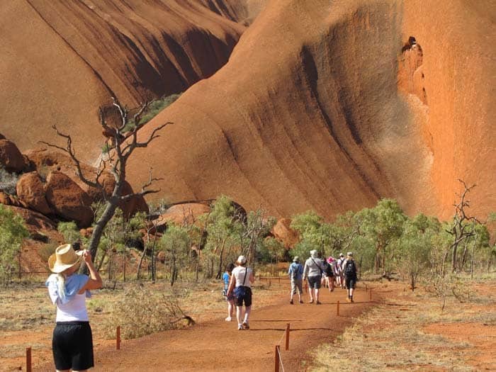 Entering Uluru