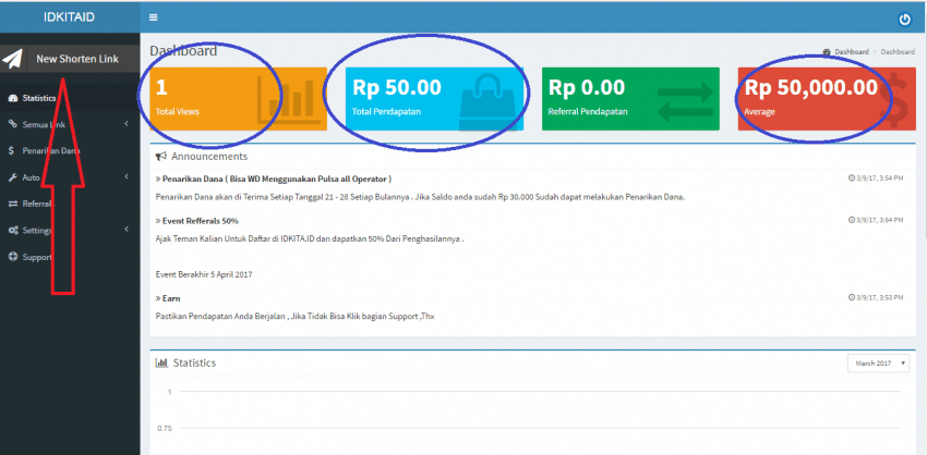 cara melihat aku idkita