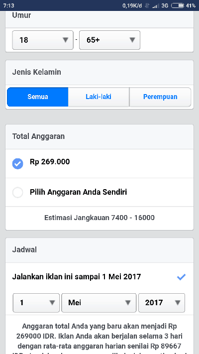 beriklan di facebook