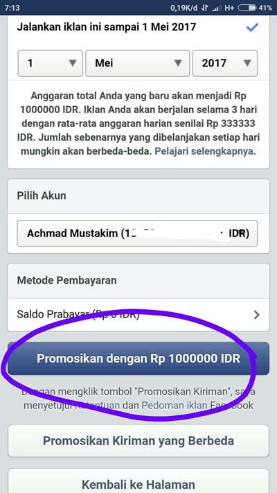 beriklan di facebook