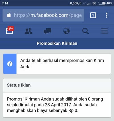 beriklan di facebook