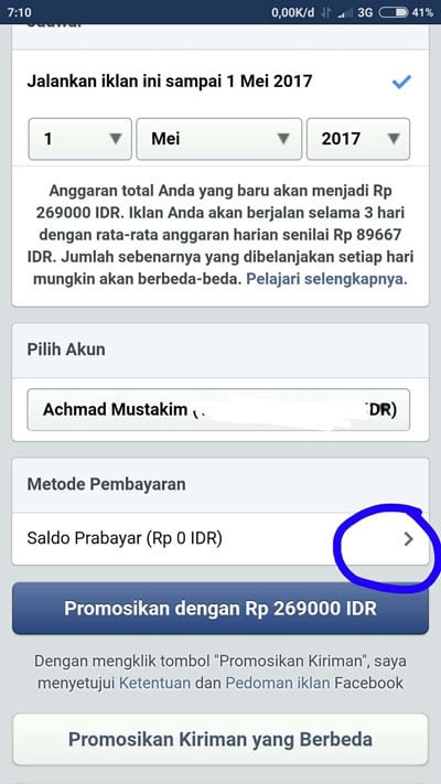 beriklan di facebook