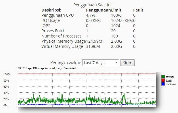 CPU usage tinggi