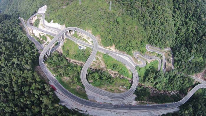 Jembatan kelok 9 sumatera barat