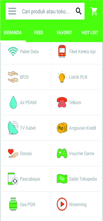 Pembayaran tagihan Indihome