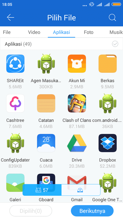 Aplikasi Transfer Data