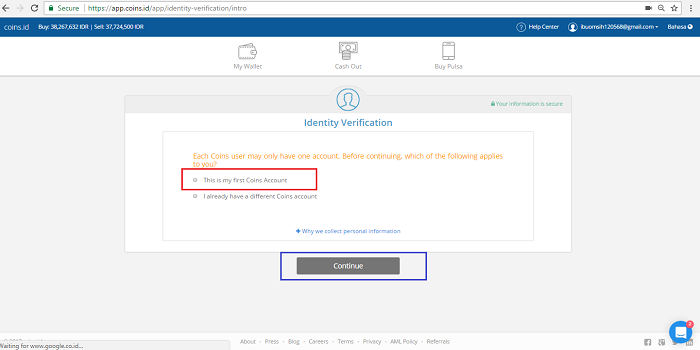 verif ktp di app.coins.id