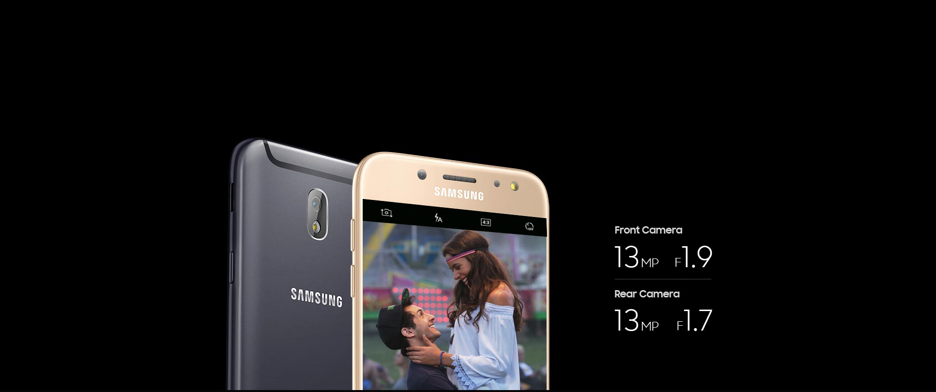 Smartphone selfie dual antena