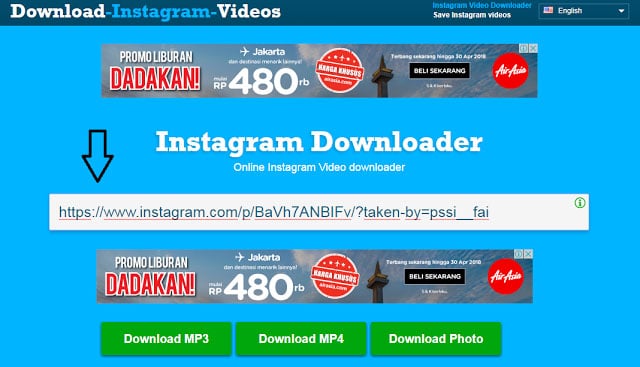 Cara Download Video Instagram