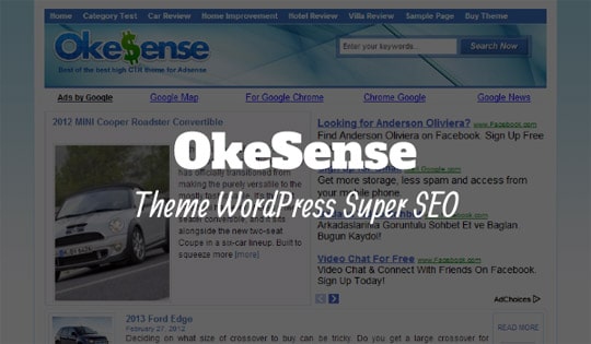 okesense theme wordpress