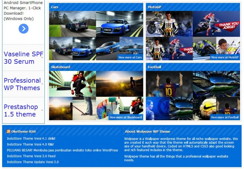 Membuat Blog Wallpaper