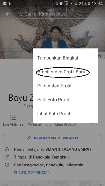 membuat foto profil facebook bergerak
