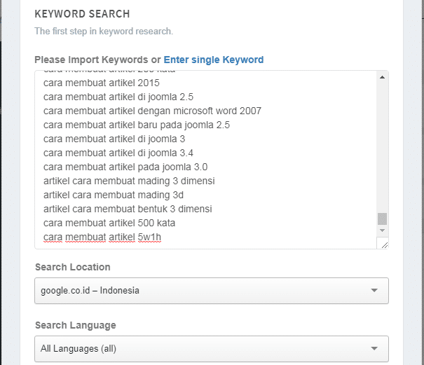 cara riset keyword