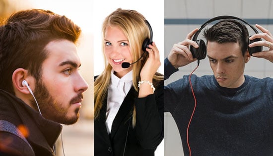 headphone, headset dan earphone