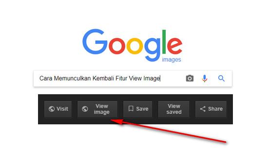 Cara Memunculkan Kembali Fitur View Image