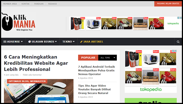 menjadi penulis tamu