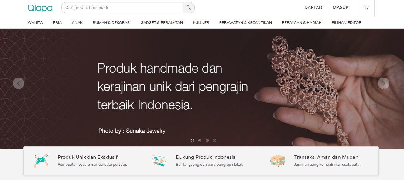 Mencari Produk Handmade di Qlapa dengan mudah