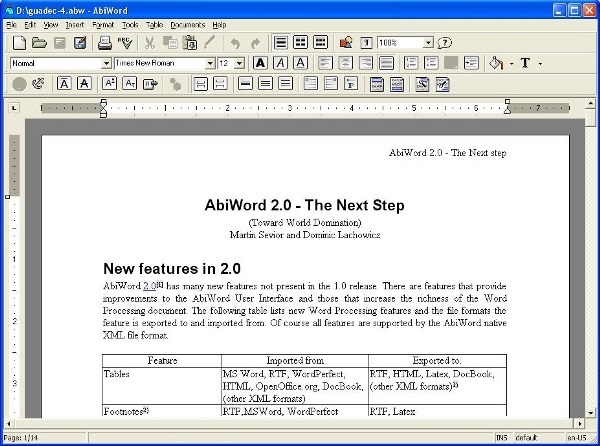 word processor gratis