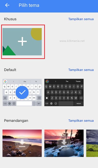Menggunakan Gboard